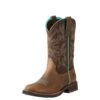 Ariat Women's Distressed Brown Delilah Round Toe Boot