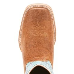 Ariat Kid's Tan And Blue Bristo Square Toe Boot 11 Ariat Kid's Tan And Blue Bristo Square Toe Boot -Shoe Promotion Store 10025167 toe