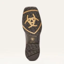 Ariat Clay And Brown Floral Square Toe Boots -Shoe Promotion Store 10042421 sole warm 1