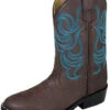 Toddler's Monterey Brown Turquoise Stitched Boots 2 Toddler's Monterey Brown Turquoise Stitched Boots -Shoe Promotion Store 11a0e89e1854ab3a295add