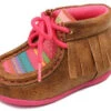 Pink Kimberly Serape Moccasin With Fringe -Shoe Promotion Store 11abe9a82a0242ac110004