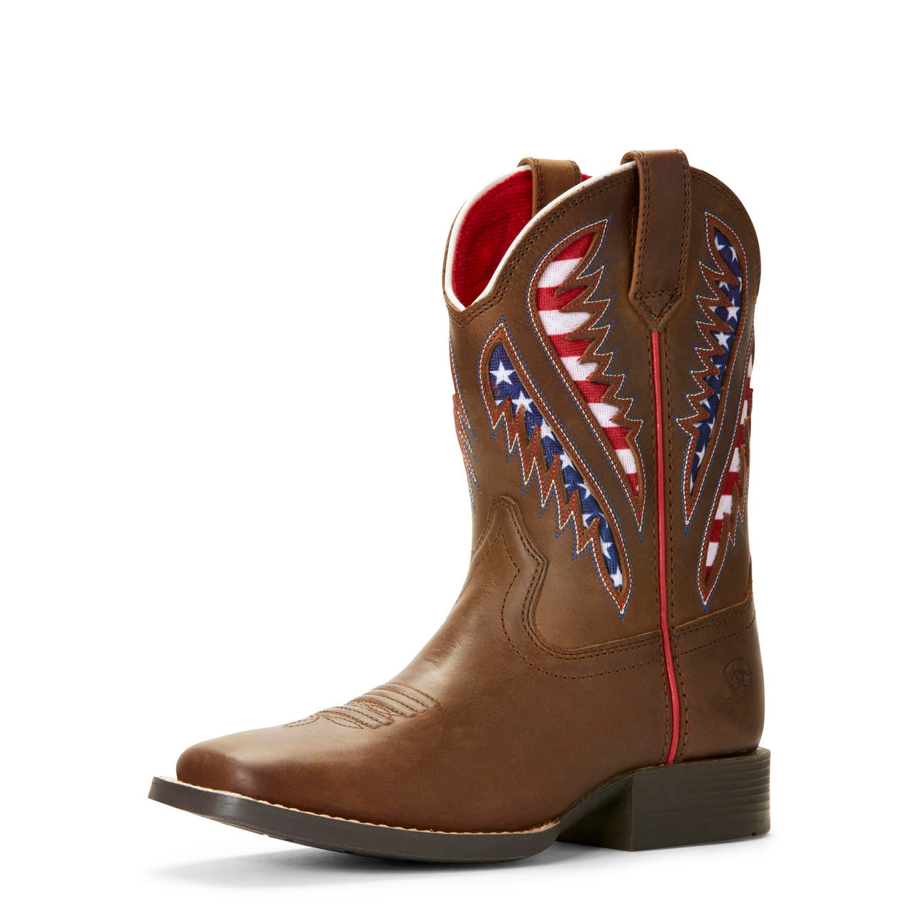 Ariat Kid's Red, White, And Blue Quickdraw VentTEK Square Toe Boot 3 Ariat Kid's Red, White, And Blue Quickdraw VentTEK Square Toe Boot