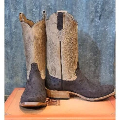 Rios Nicotine Full Quill Ostrich Boots -Shoe Promotion Store 20210107 111036