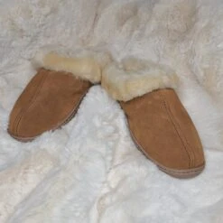 Minnetonka Moccasins Tan Sheep Skin Mule Slippers 8 Minnetonka Moccasins Tan Sheep Skin Mule Slippers -Shoe Promotion Store 20210929 162615