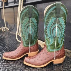 Macie Bean Tabaco Full Quill Ostrich Boots -Shoe Promotion Store 20220108 141524