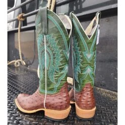 Macie Bean Tabaco Full Quill Ostrich Boots -Shoe Promotion Store 20220108 141600