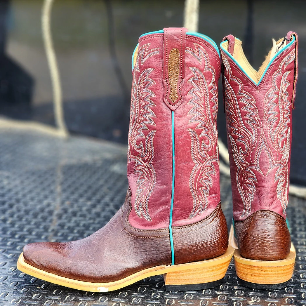 Fenoglio Smooth Ostrich W/ Cabernet Tops 6 Fenoglio Smooth Ostrich W/ Cabernet Tops - Image 4