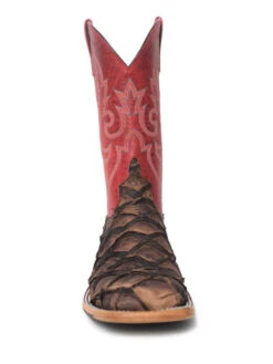 Macie Bean Distressed Brown Big Bass Red Top Boots -Shoe Promotion Store 232014 800 auto