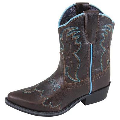 Kid's Dark Brown Juniper Snip Toe Boots 3 Kid's Dark Brown Juniper Snip Toe Boots