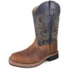 Smoky Mountain Brown And Navy Square Toe Boot 2 Smoky Mountain Brown And Navy Square Toe Boot -Shoe Promotion Store 3749y