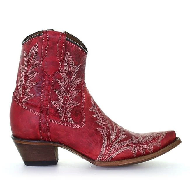 Corral Boots Corral Red Ankle Boot 4 Corral Boots Corral Red Ankle Boot - Image 2