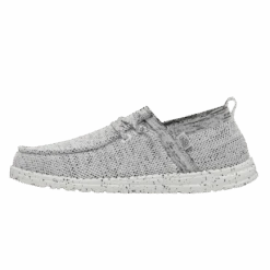 Heydude HEY DUDE WALLY HALO STONE WHITE -Shoe Promotion Store 40014 1KA WALLYHALO STONEWHITE LEFTSIDE