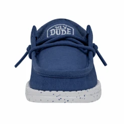 Heydude Hey Dude Wally Toddler Slub Canvas True Blue 14 Heydude Hey Dude Wally Toddler Slub Canvas True Blue -Shoe Promotion Store 40029 428 WALLYTODDLERSLUBCANVAS TRUEBLUE LEFTFRONT