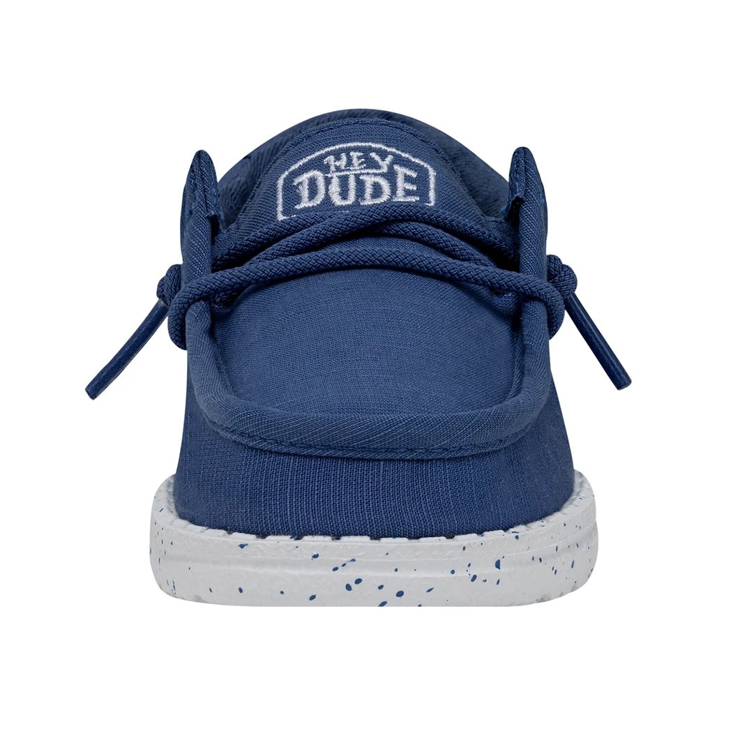 Heydude Hey Dude Wally Toddler Slub Canvas True Blue 6 Heydude Hey Dude Wally Toddler Slub Canvas True Blue - Image 4