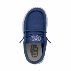 Heydude Hey Dude Wally Toddler Slub Canvas True Blue 13 Heydude Hey Dude Wally Toddler Slub Canvas True Blue -Shoe Promotion Store 40029 428 WALLYTODDLERSLUBCANVAS TRUEBLUE LEFTTOP