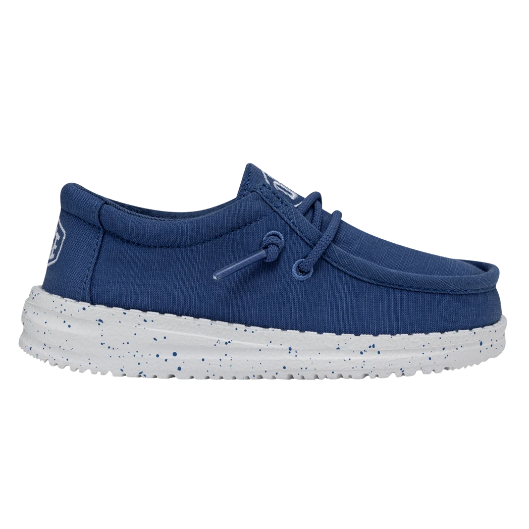 Heydude Hey Dude Wally Toddler Slub Canvas True Blue 9 Heydude Hey Dude Wally Toddler Slub Canvas True Blue - Image 7