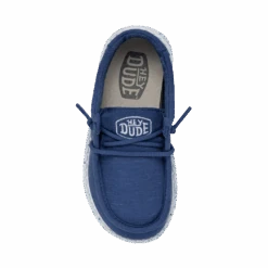 Heydude Hey Dude Wally Toddler Slub Canvas True Blue 15 Heydude Hey Dude Wally Toddler Slub Canvas True Blue -Shoe Promotion Store 40029 428 WALLYTODDLERSLUBCANVAS TRUEBLUE RIGHTTOP