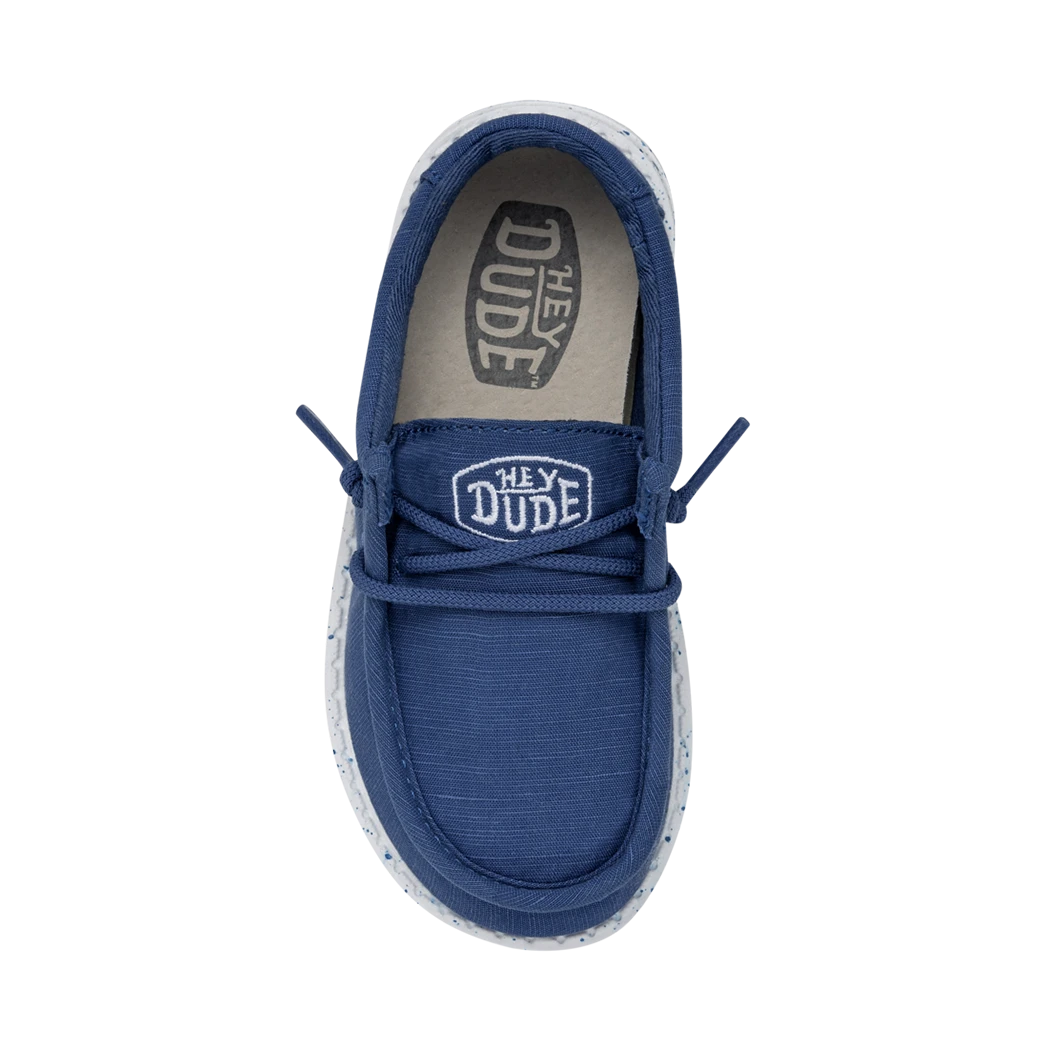 Heydude Hey Dude Wally Toddler Slub Canvas True Blue 7 Heydude Hey Dude Wally Toddler Slub Canvas True Blue - Image 5