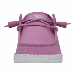 Heydude Hey Dude Wendy Slub Canvas Violet 11 Heydude Hey Dude Wendy Slub Canvas Violet -Shoe Promotion Store 40063 508 WENDYSLUBCANVAS VIOLET LEFTFRONT