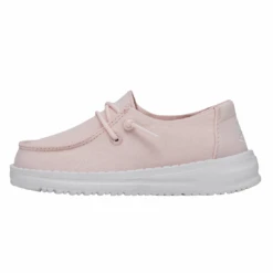 Heydude Hey Dude Wendy Toddler Slub Canvas Pink 14 Heydude Hey Dude Wendy Toddler Slub Canvas Pink -Shoe Promotion Store 40144 680 WENDYTODDLERSLUBCANVAS PINK LEFTSIDE