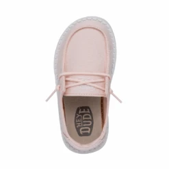 Heydude Hey Dude Wendy Toddler Slub Canvas Pink 16 Heydude Hey Dude Wendy Toddler Slub Canvas Pink -Shoe Promotion Store 40144 680 WENDYTODDLERSLUBCANVAS PINK LEFTTOP