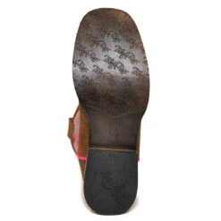 Blazin' Roxx Girl's Camilla Pink Serape Square Toe Boot -Shoe Promotion Store 4449844 sole