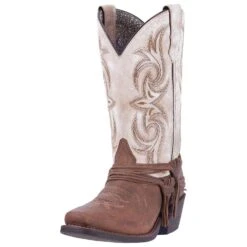 Laredo Women's White Myra Square Toe Boot
