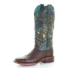 Corral Boots Corral Brown And Turquoise Ostrich Embroidery Stud Boots -Shoe Promotion Store 57 grande c6132b5e d275 4c51 b9be c96789d8e15f