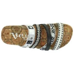 Black & White Strappy Nessie Sandals -Shoe Promotion Store 771405 images 05