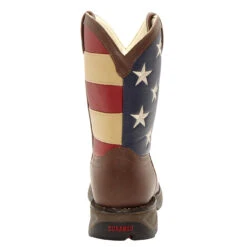Durango Kid's Patriotic Square Toe Boots -Shoe Promotion Store BT245 back