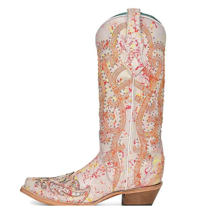 Corral Boots Corral White & Neon Boots 4 Corral Boots Corral White & Neon Boots - Image 2