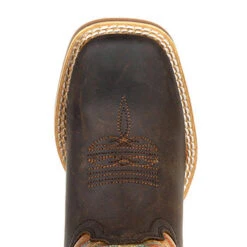 Durango Youth Dark Bay And Burnt Orange Western Boots -Shoe Promotion Store DBT0230C birdseye 747356f4 efe2 46ad 8632 dcebf5b09c86