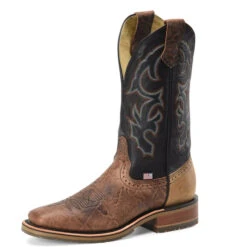 Double H Kenia Brown And Black Top Boot