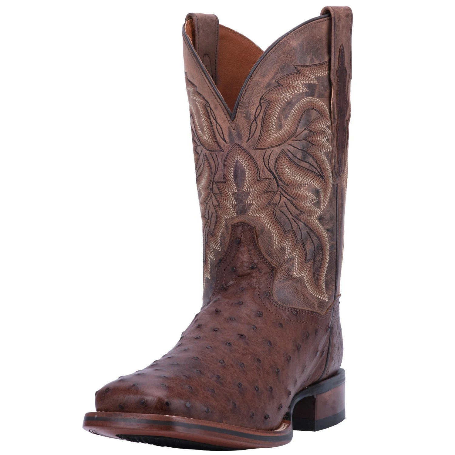 Dan Post Men's Chocolate Full Quill Ostrich Alamosa Square Toe Boot 3 Dan Post Men's Chocolate Full Quill Ostrich Alamosa Square Toe Boot