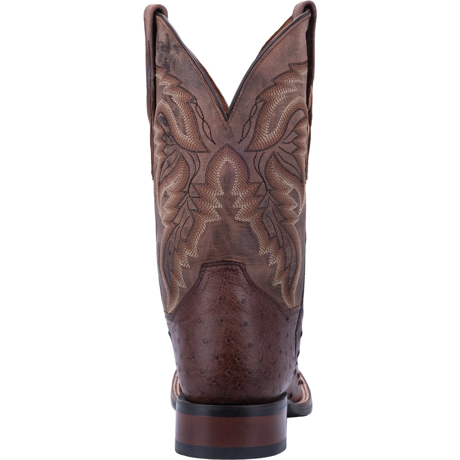 Dan Post Men's Chocolate Full Quill Ostrich Alamosa Square Toe Boot 5 Dan Post Men's Chocolate Full Quill Ostrich Alamosa Square Toe Boot - Image 3
