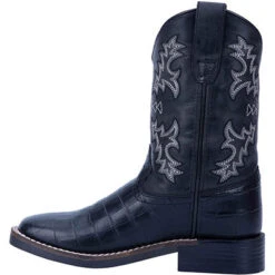 Dan Post Kid's Black Gator Print Boots