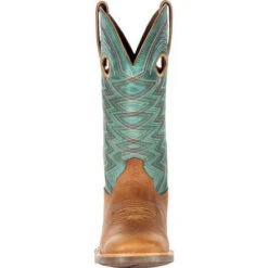Durango Women's Wheat And Teal Rebel Pro Square Toe Boot -Shoe Promotion Store DRD0353 3 LARGE 8eae8ed6 7028 43b6 81b8 fbfdda0d2330