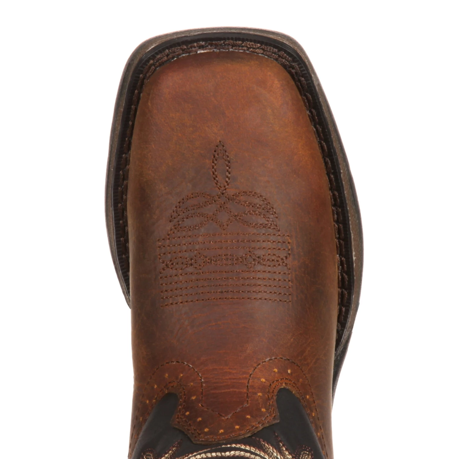 Durango Kids Tan & Black Square Toe Boot 4 Durango Kids Tan & Black Square Toe Boot - Image 2