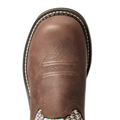 Ariat Brown And Turquoise Aztec Fatbaby -Shoe Promotion Store F20 WMS WEST 10034039 toe 09428.1614636588.1280.1280