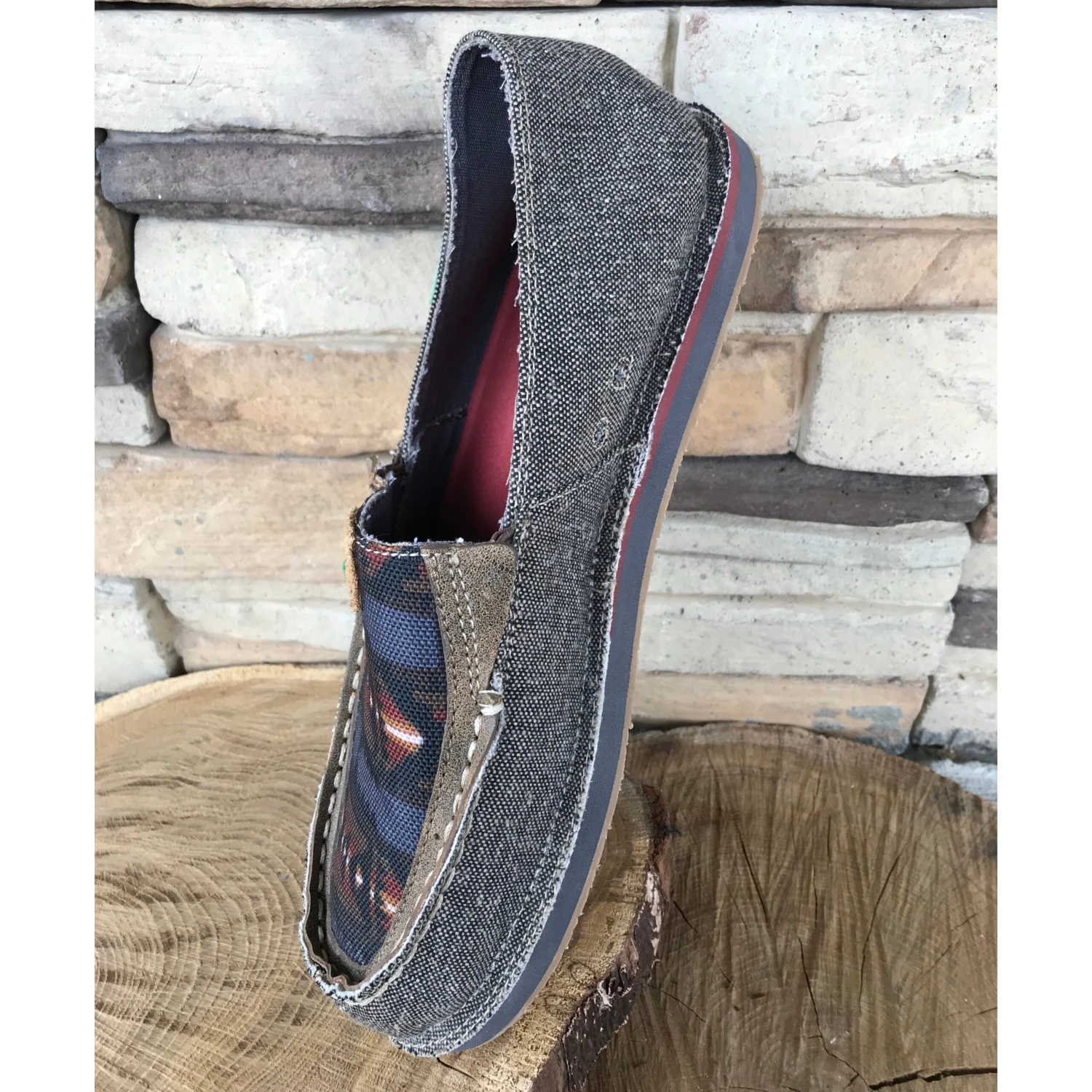 WE Exclusive ~ Twisted X Women's Grey Aztec Loafer Slip-On Moc 3 WE Exclusive ~ Twisted X Women's Grey Aztec Loafer Slip-On Moc