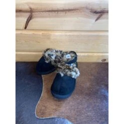 Corkys Black Leopard Snooze Slipper -Shoe Promotion Store IMG 5457