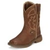 Justin Kids Rush Junior Brown Western Boot -Shoe Promotion Store JK4330 1000x1000 1
