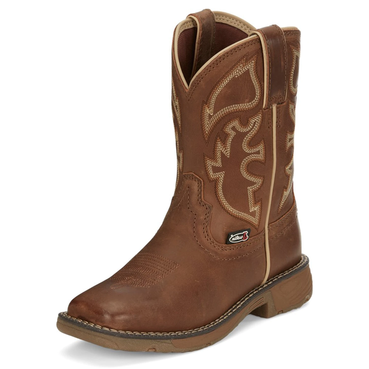 Justin Kids Rush Junior Brown Western Boot 3 Justin Kids Rush Junior Brown Western Boot
