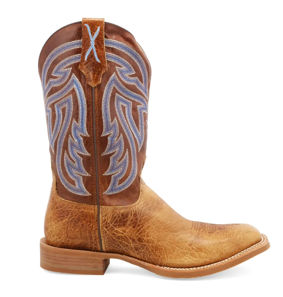 Twisted X Men's 12" Rancher Square Toe Boot Peanut/Blue 4 Twisted X Men's 12" Rancher Square Toe Boot Peanut/Blue - Image 2