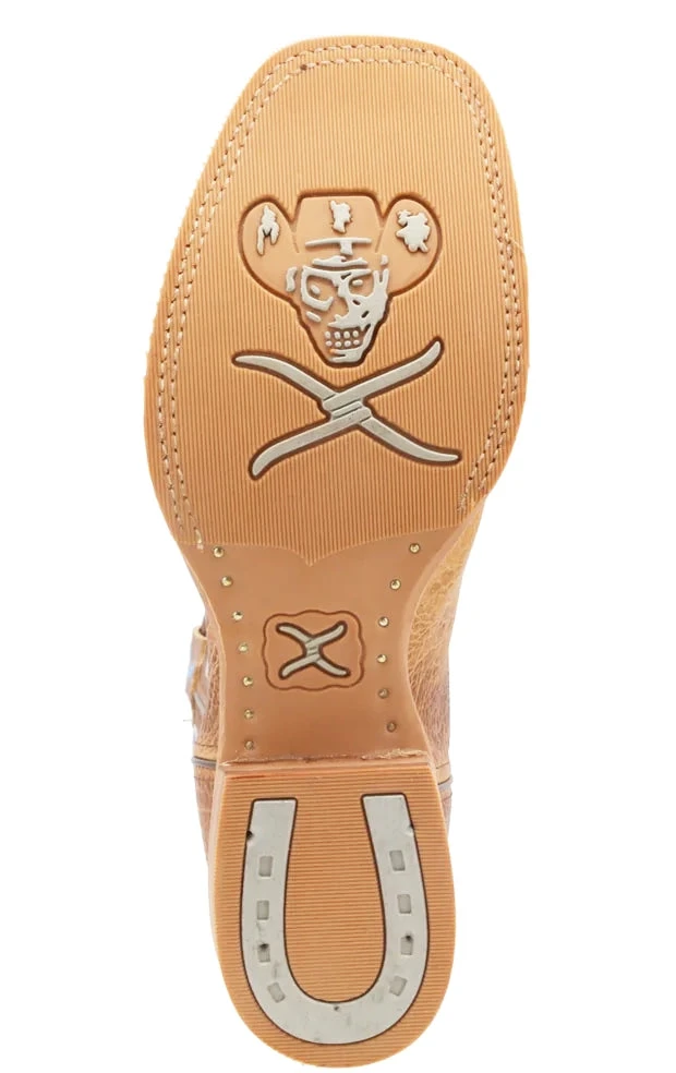 Twisted X Men's 12" Rancher Square Toe Boot Peanut/Blue 6 Twisted X Men's 12" Rancher Square Toe Boot Peanut/Blue - Image 4