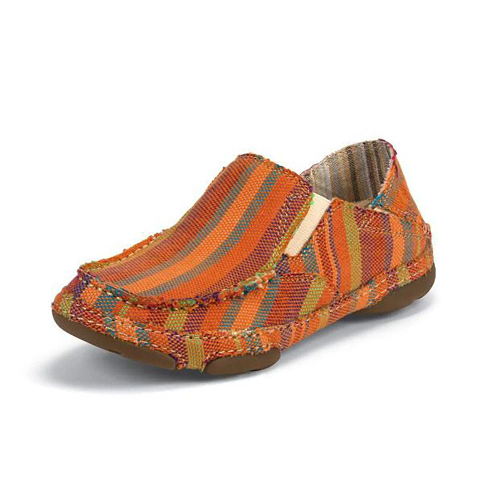 Tony Lama Women's Orange Striped Canvas 3 Tony Lama Women's Orange Striped Canvas