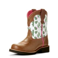 Ariat Kid's Brown Cactus Fatbaby Round Toe Boot