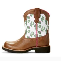 Ariat Kid's Brown Cactus Fatbaby Round Toe Boot -Shoe Promotion Store S19 KDS WEST Couto 10027309 side