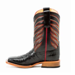 Anderson Bean Kids Black Caiman Print Square Toe Boot -Shoe Promotion Store Screen Shot 2019 10 21 at 11.05.57 AM