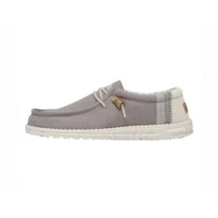 Heydude Hey Dude Men's Wally Linen Natural Grey Casual Shoe